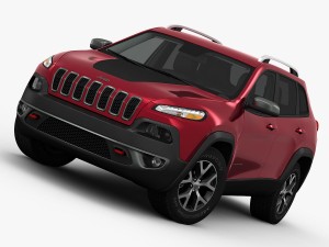 jeep cherokee trailhawk 2014 detailed interior Modèle 3D