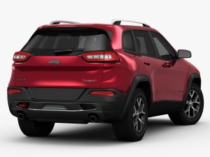 jeep cherokee trailhawk 2014 detailed interior Modèle 3D