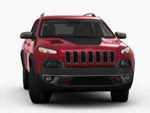 jeep cherokee trailhawk 2014 detailed interior Modèle 3D