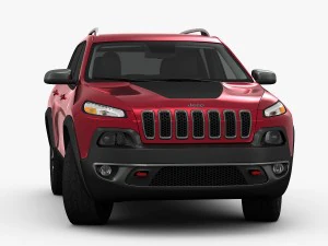 jeep cherokee trailhawk 2014 detailed interior 3D Model