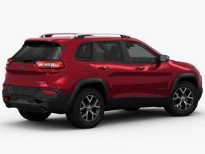 jeep cherokee trailhawk 2014 detailed interior Modèle 3D