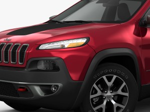 jeep cherokee trailhawk 2014 detailed interior Modèle 3D