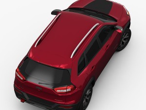 jeep cherokee trailhawk 2014 detailed interior Modèle 3D