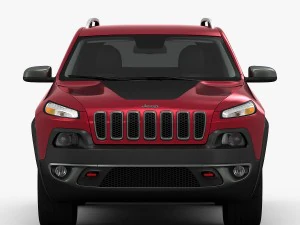 jeep cherokee trailhawk 2014 detailed interior 3D Model