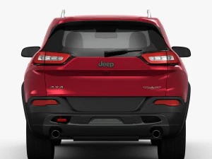jeep cherokee trailhawk 2014 detailed interior 3D Model