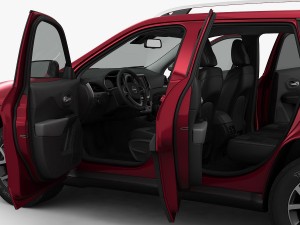 jeep cherokee trailhawk 2014 detailed interior Modèle 3D