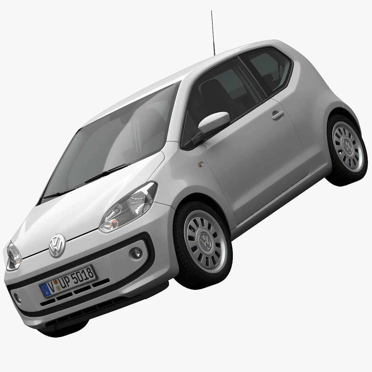 volkswagen up 2013 detailed interior 3D Model .c4d .max .obj .3ds .fbx .stl .blend