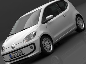 volkswagen up 2013 detailed interior 3D Модель
