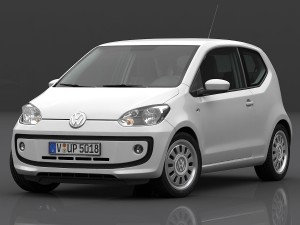 volkswagen up 2013 detailed interior 3D Модель