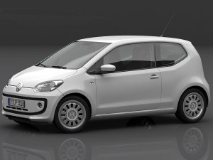 volkswagen up 2013 detailed interior 3D Модель