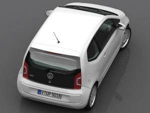 volkswagen up 2013 detailed interior 3D Модель