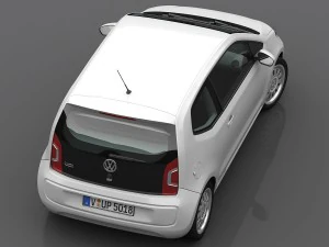 volkswagen up 2013 detailed interior 3D Model