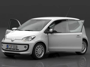 volkswagen up 2013 detailed interior 3D Model