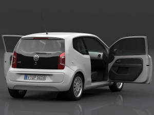 volkswagen up 2013 detailed interior 3D Model