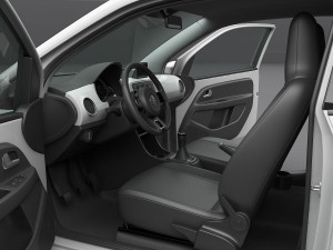volkswagen up 2013 detailed interior 3D Модель