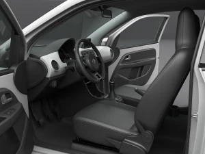 volkswagen up 2013 detailed interior 3D Model