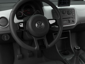 volkswagen up 2013 detailed interior 3D Модель