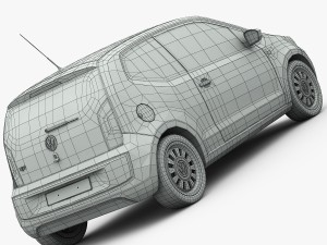 volkswagen up 2013 detailed interior 3D Модель