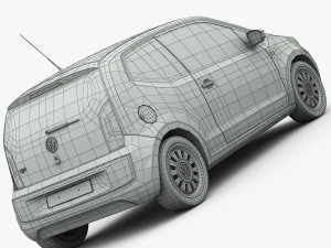 volkswagen up 2013 detailed interior 3D Model