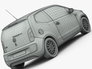 volkswagen up 2013 detailed interior 3D Модель