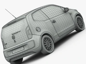 volkswagen up 2013 detailed interior 3D Model
