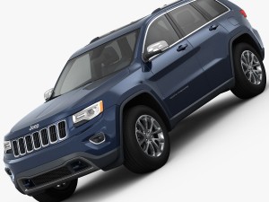 jeep grand cherokee 2014 detailed interior 3D Model