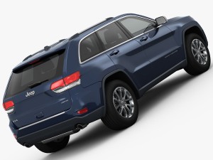 jeep grand cherokee 2014 detailed interior 3D Model