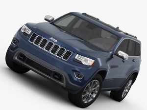 jeep grand cherokee 2014 detailed interior 3D Model