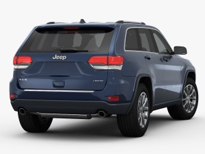 jeep grand cherokee 2014 detailed interior 3D Model