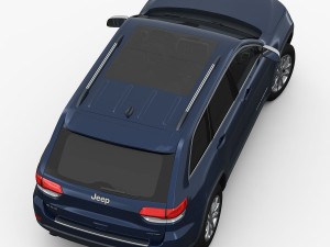 jeep grand cherokee 2014 detailed interior 3D Model
