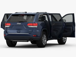 jeep grand cherokee 2014 detailed interior 3D Model