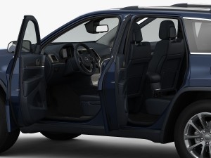 jeep grand cherokee 2014 detailed interior 3D Model