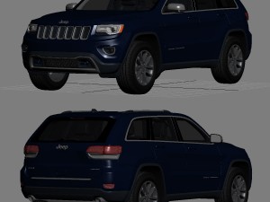 jeep grand cherokee 2014 detailed interior 3D Model