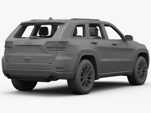 jeep grand cherokee 2014 detailed interior 3D Model