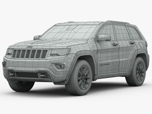jeep grand cherokee 2014 detailed interior 3D Model