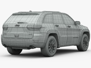 jeep grand cherokee 2014 detailed interior 3D Model