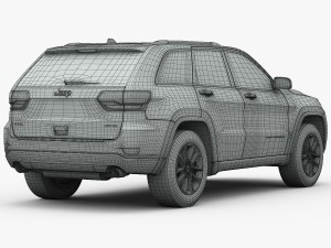 jeep grand cherokee 2014 detailed interior 3D Model