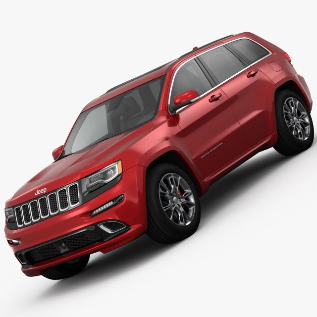 jeep grand cherokee srt 2015 detailed interior 3D Model .c4d .max .obj .3ds .fbx .stl .blend 