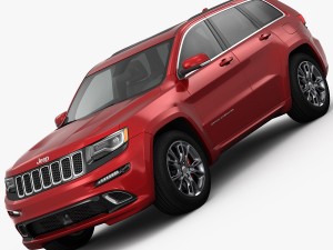 jeep grand cherokee srt 2015 detailed interior 3D Model