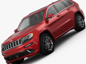jeep grand cherokee srt 2015 detaylı i&ccedil; mekan 3D Model
