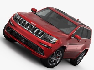 jeep grand cherokee srt 2015 detailed interior 3D Model