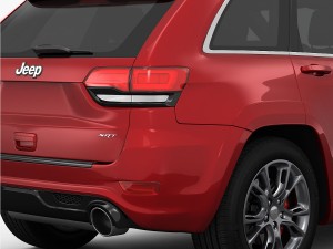 jeep grand cherokee srt 2015 detailed interior 3D Model