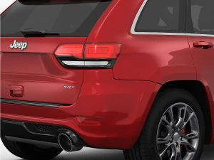 jeep grand cherokee srt 2015 detailed interior 3D Model
