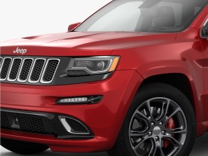 jeep grand cherokee srt 2015 detailed interior 3D Model