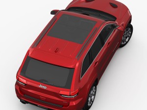 jeep grand cherokee srt 2015 detailed interior 3D Model
