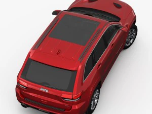 jeep grand cherokee srt 2015 detailed interior 3D Model