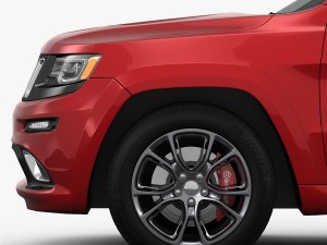 jeep grand cherokee srt 2015 detailed interior 3D Model
