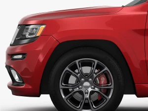 jeep grand cherokee srt 2015 detailed interior 3D Model