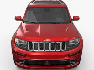 jeep grand cherokee srt 2015 detailed interior 3D Model