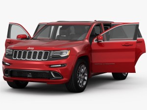jeep grand cherokee srt 2015 detailed interior 3D Model